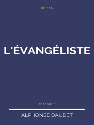 cover image of L'évangéliste